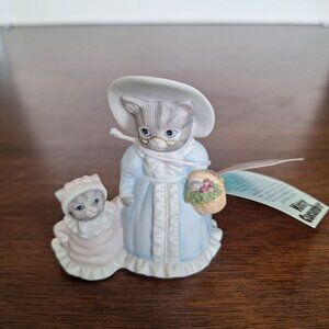 VINTAGE 1990 SCHMID KITTY CUCUMBER PRISCILLA AND BABY PICKLES FIGURINE # 31183